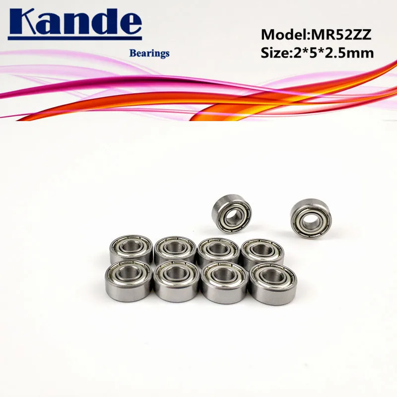 Миниатюрный шарикоподшипник Kande MR52ZZ 2x5x2 5 MR52 10 шт.|Валы| |