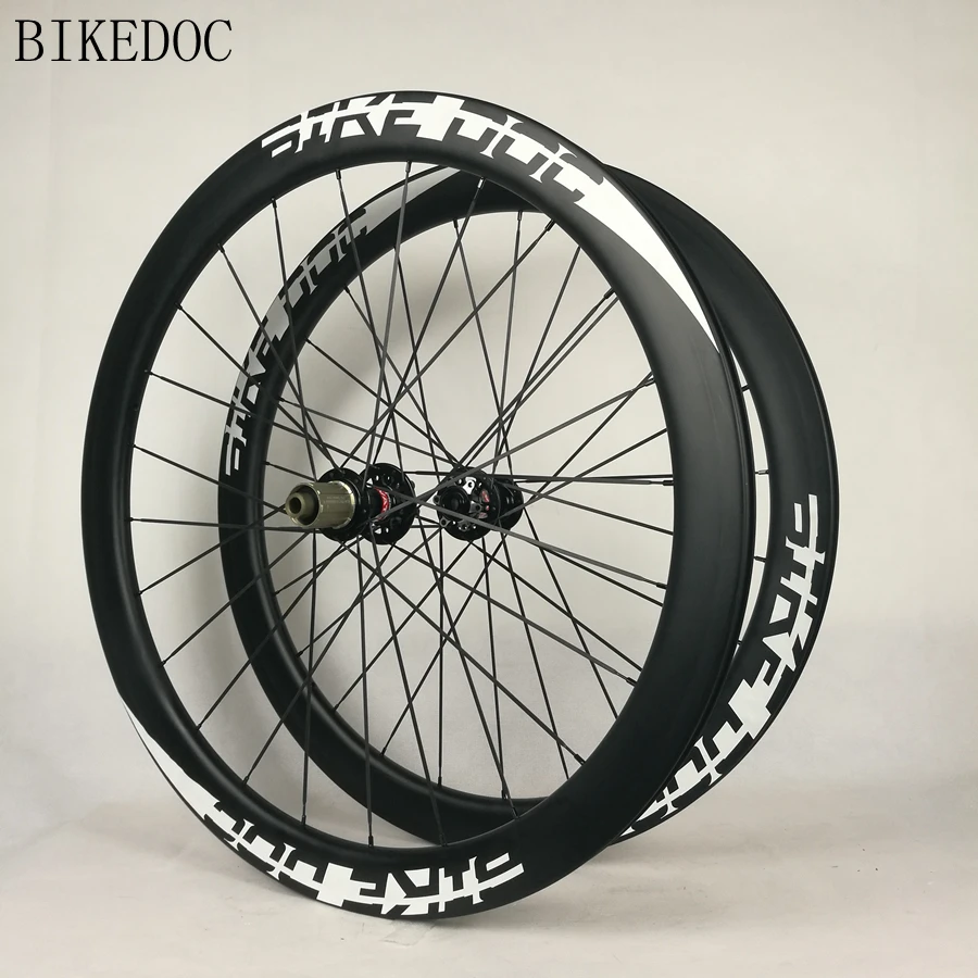 Колеса для шоссейного велосипеда BIKEDOC карбоновый диск 50 мм | Спорт и развлечения
