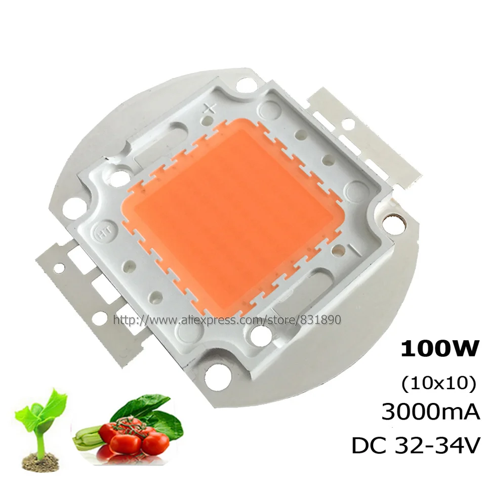 Мощный светодиодный чип Epistar COB Beads10W 20 Вт 30 50 100 300 380 850nm прожекторы для роста