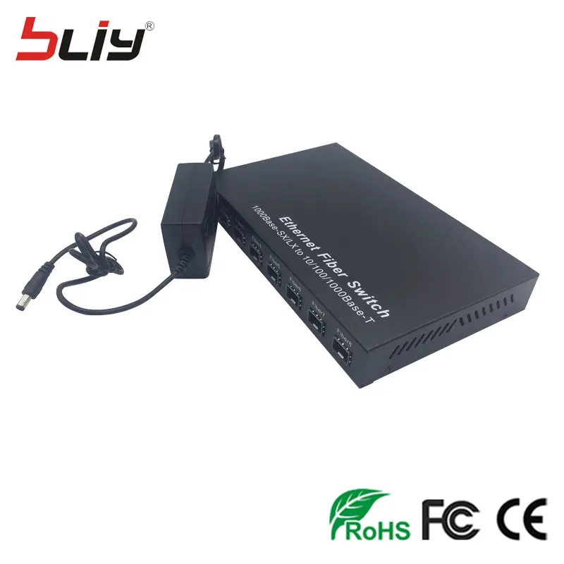 SFP 8G2E 1000 м gigabit 8 sfp волокна 2 RJ45 UTP волокно прерыватель Оптическое media converter ethernet