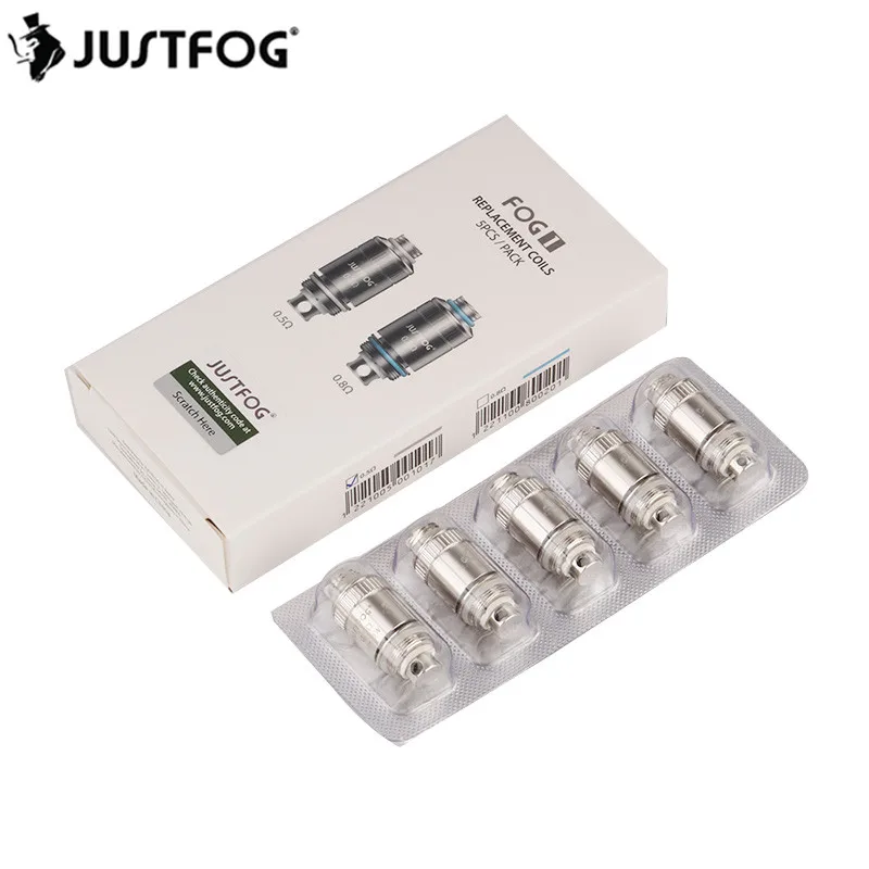 30 шт./лот оригинальный JUSTFOG FOG 1 Катушка головка 0.5ohm 0.8ohm Замена для распылитель в