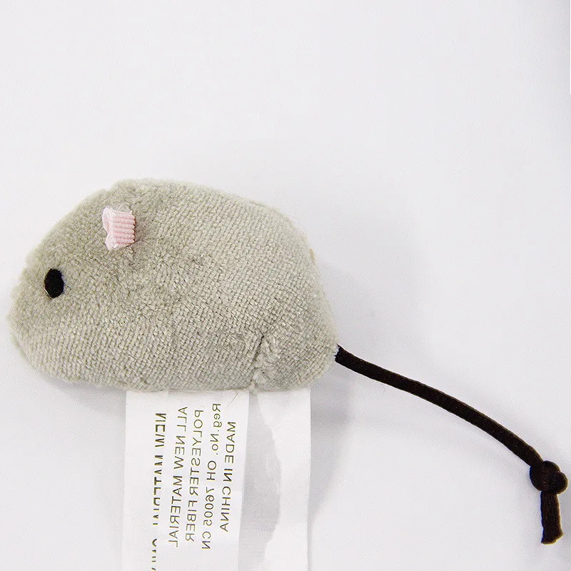 Новая игрушка для кошек, мышь длинные декорированы пушистым мехом игрушки в виде мышей кошек 3 шт./компл. Мышь для котов Интерактивная кошка плюшевая товаров для домашних животных