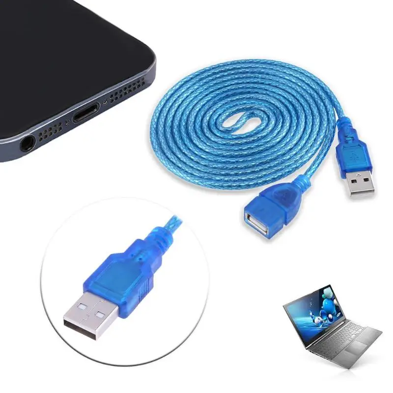 Кабель удлинитель USB 1 5 2 0/3 м Активный ретранслятор A штекер гнездо кабель AF AM