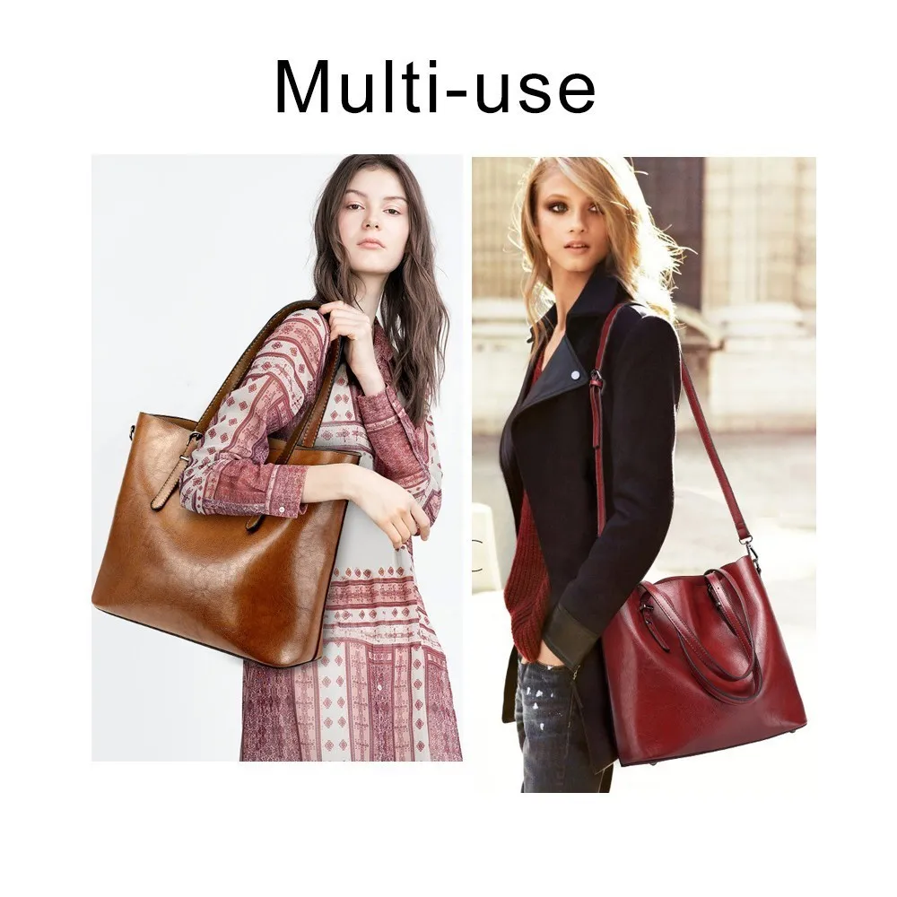 TTOU женские модные сумки на плечо Женские однотонные Большая вместительная сумка