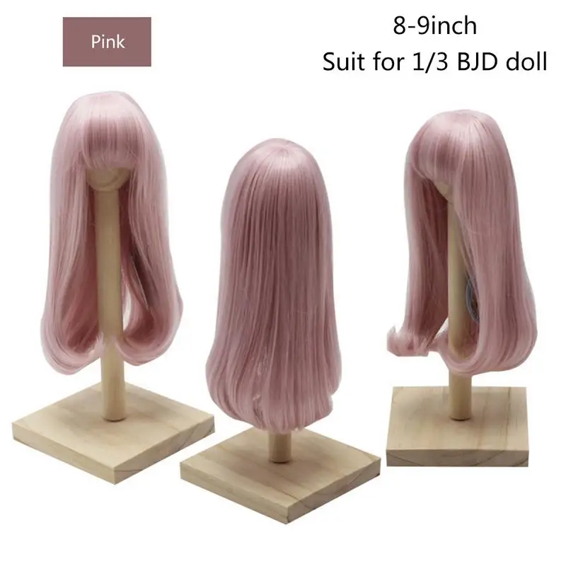 D Парики для кукол BJD, 1/3, 1/4, 1/6, аксессуары для куклы с шариками, груша, в форме цветка, кудрявые волосы, внутренняя прическа, парик из проволоки средней длины - Цвет: D