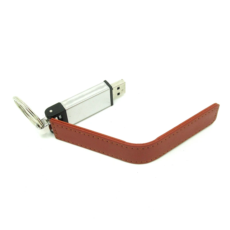 Модный коричневый/черный/красный/синий кожаный usb флеш накопитель карта памяти