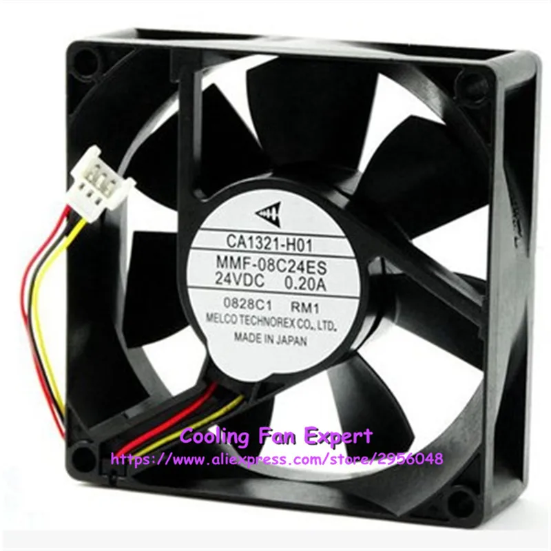 MMF 08C24ES Инвертор Вентилятор охлаждения dc 24 В 0.16A 8025 8 см 80*80*25 мм 3 провода|Запасные