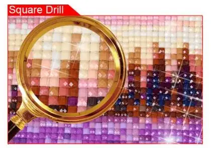 Square Drill YI яркий нестандартный размер полный квадратный/круглый 5D DIY "Пустая сетка" холст содержит пустой холст клей вышивка крестом, коллаж gt 1 - Цвет: Square Drill