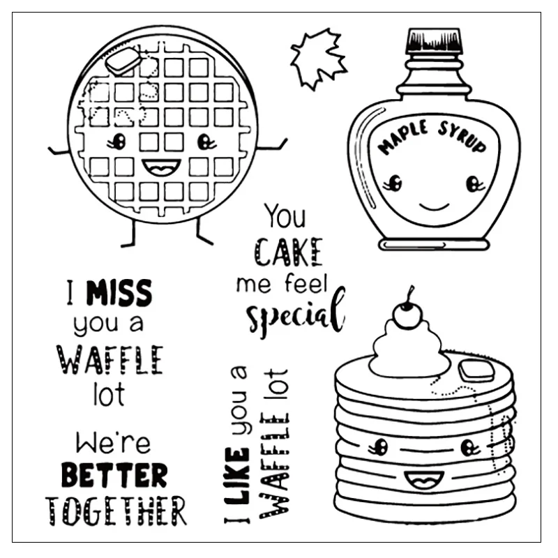 Biscuit Food Silicone Clear Stamps/Seal For DIY Scrapbooking Decorative Card Making Craft Fun Decoration Supplies | Дом и сад