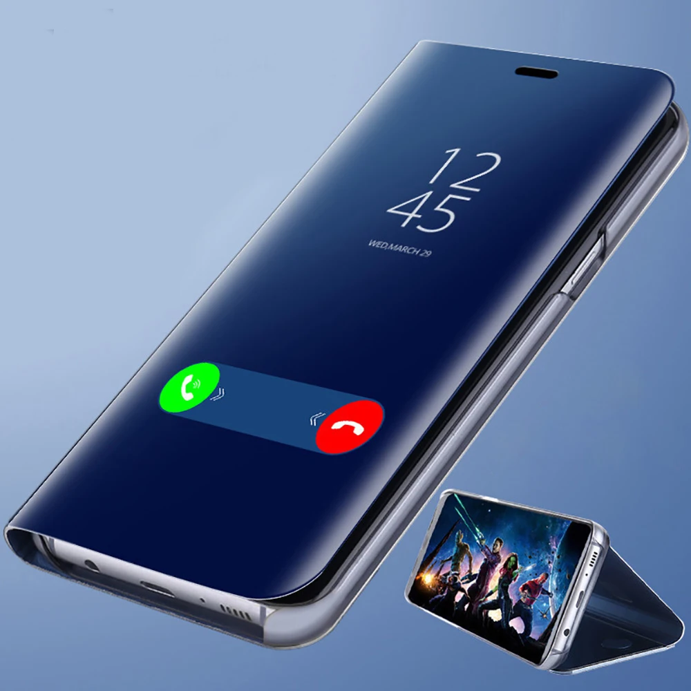 Прозрачный зеркальный чехол для iphone X 8 7 6 6s Plus модные чехлы с откидной крышкой и