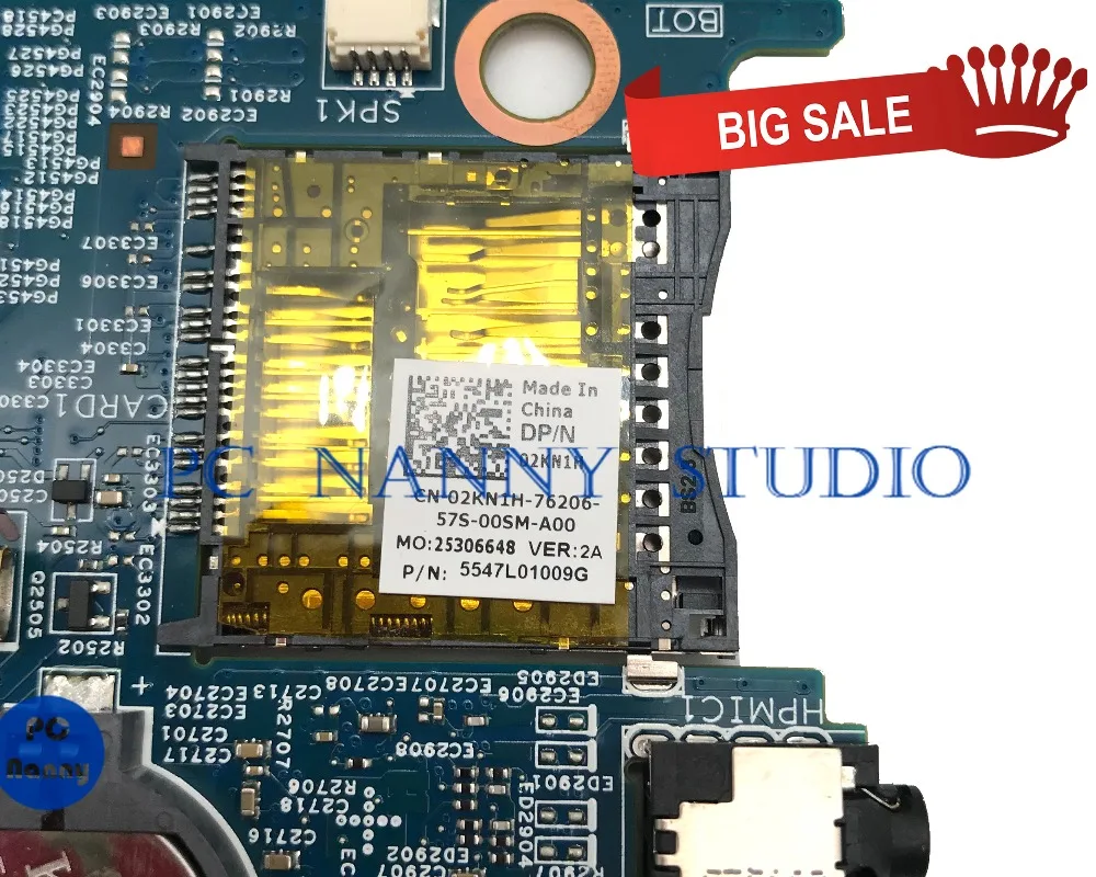 ПК Няня для Dell Inspiron 15 7537 материнская плата i7-4500U 02KN1H 2KN1H 12311-2 протестирована |