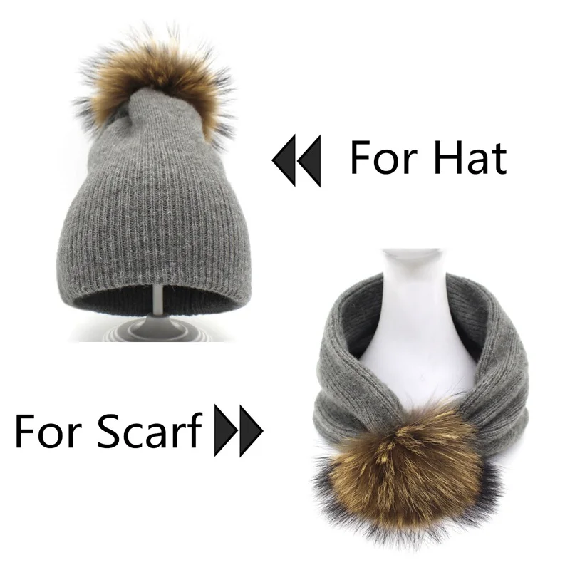 

Ditpossible multi-function hats for women girls winter scarf wrap neck warmers kids winter hat beanies gorro skullies fur pompom