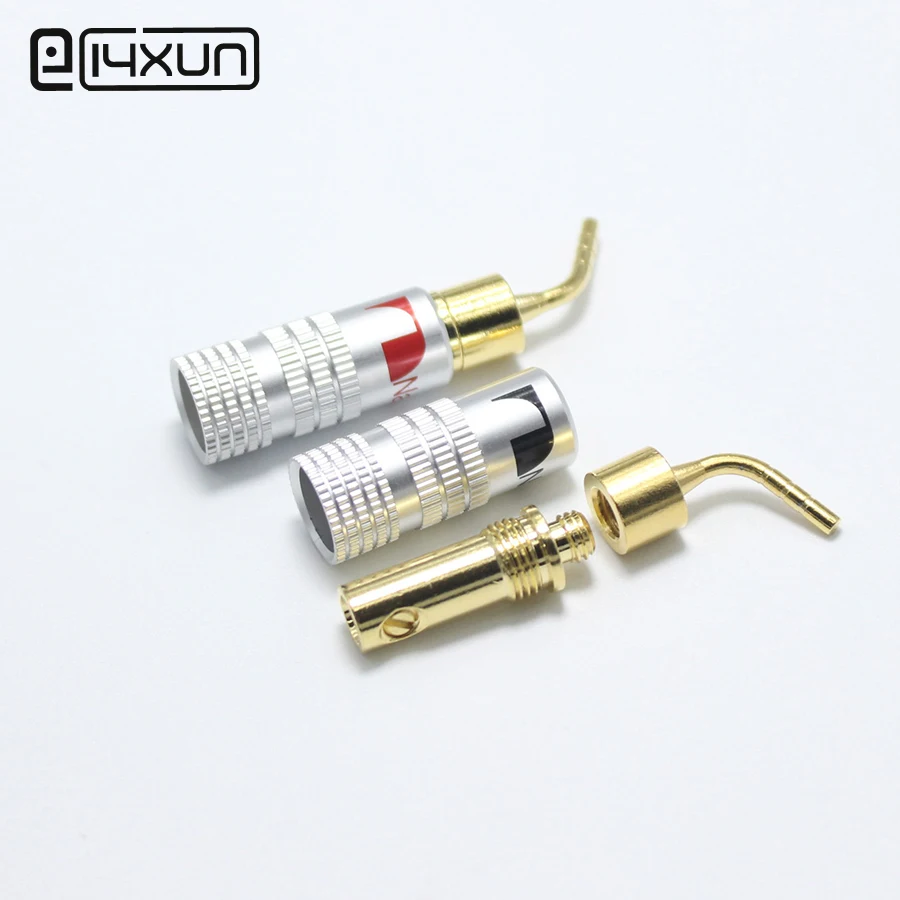 1 шт. Новый 24K золотой динамик Nakamichi Pin Angel 2 мм банановый штекер для динамика провод