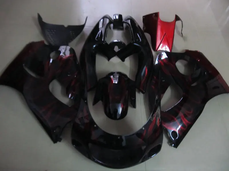 Комплект обтекателей для SUZUKI GSXR600 750 96 97 98 99 00 GSXR 600 GSXR750 1996 1999 2000 ABS Красный Пламя