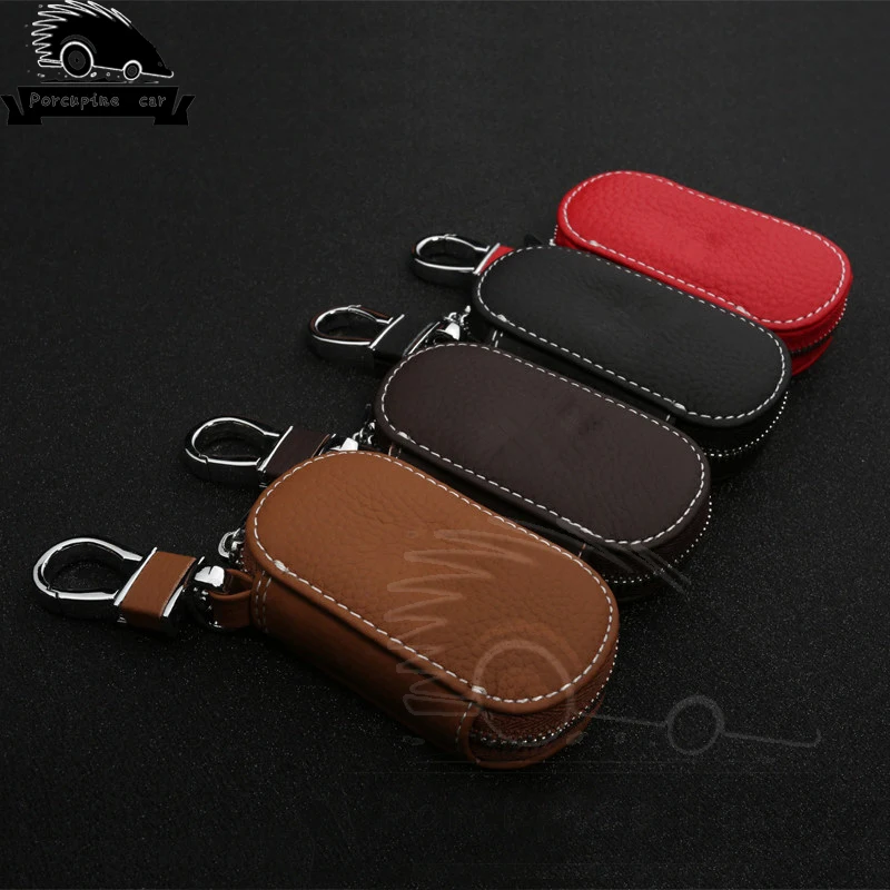 

Leather Car Key Holder Car Key Cover Key Case for BMW Audi VW Mercedes Skoda Jaguar for Cadillac Toyota Lexus Honda Hyundai Kia