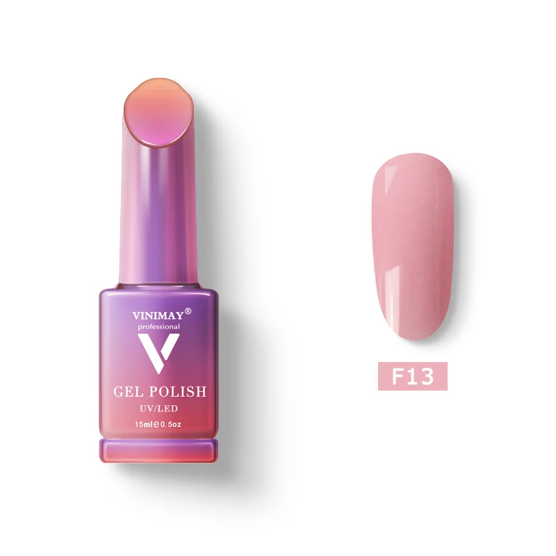 F13 VINIMAY кожа розовый Франция гель лак для ногтей vernis полуперманентный УФ-гель лак дизайн ногтей маникюр ногтей гель лак - Цвет: F13