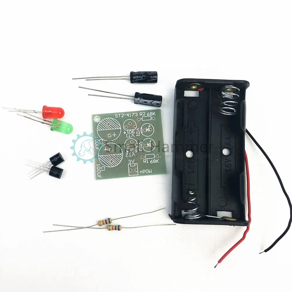 Transistor multi-resonant circuit DIY kit Flash Electronic training equipment | Игрушки и хобби