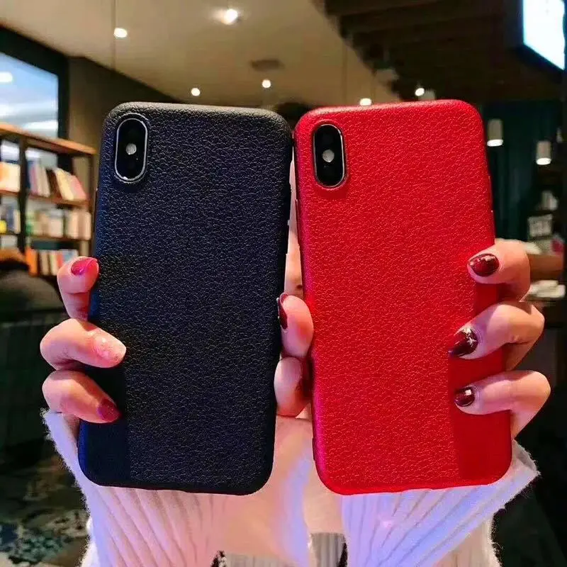 Супер мягкий чехол для телефона iPhone XS Max XR Роскошный кожаный с узором 6 6s 7 8 Plus X 5S SE