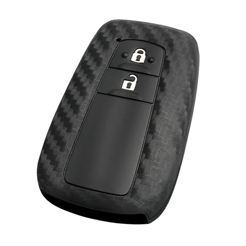 Автомобильный Стайлинг 2/3 кнопки из углеродного волокна с узором силиконовый