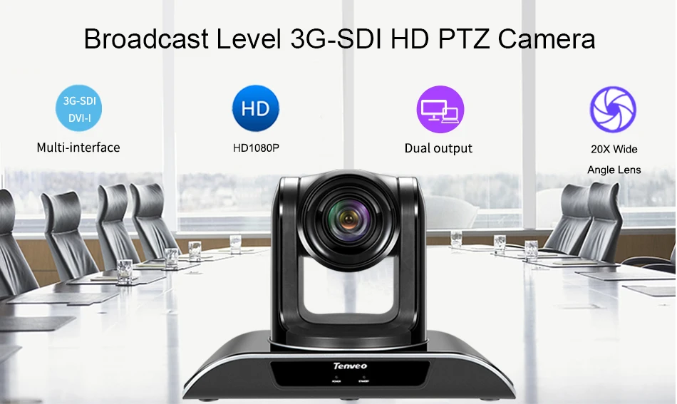 [EU Stock] PTZ HDMI 20X Zoom видеокамера для видеоконференции 1080p USB 3G SDI 3 выхода