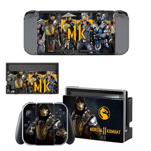 Наклейка mmoral Kombat для nintendo Switch наклейка кожа для nintendo Switch NS консоль и Joy-Con контроллер винил
