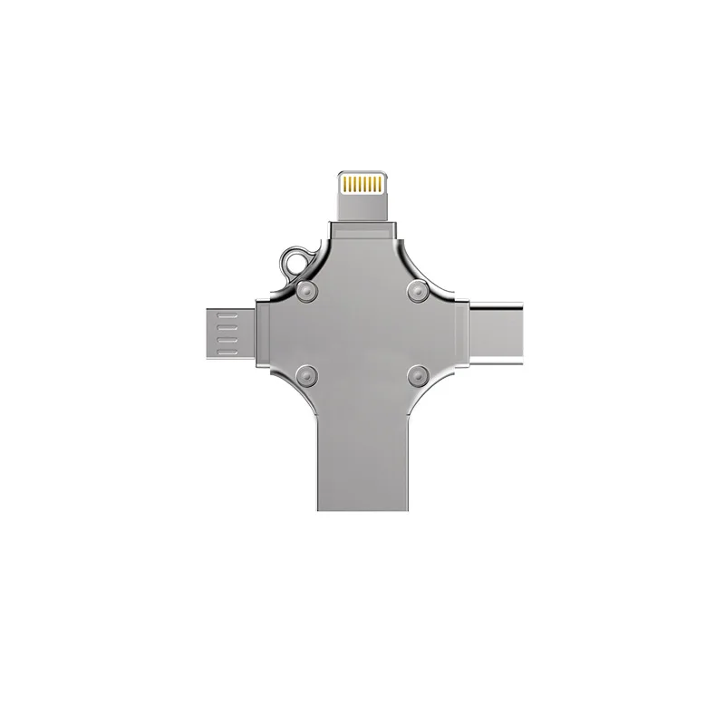 LL trader 5 шт./лот для OTG флэш накопитель iOS iPhone iPad Android type C 64 ГБ USB 4 в 1 накопитель|USB