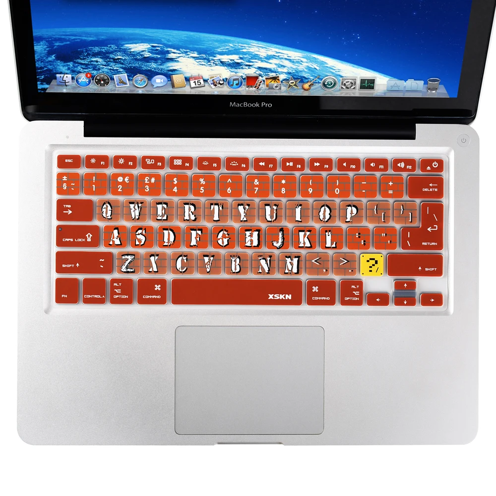 XSKN Preminum Ультратонкий силиконовый чехол для клавиатуры с кирпичной стенкой MacBook Pro