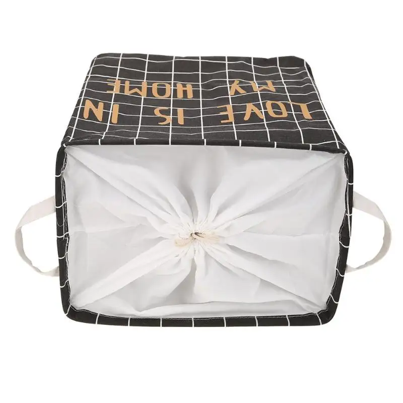 Квадратный грязного белья корзина для хранения складной холст квадратная корзина для белья игрушки Одежда для хранения ведро-органайзер ящик корзина для белья