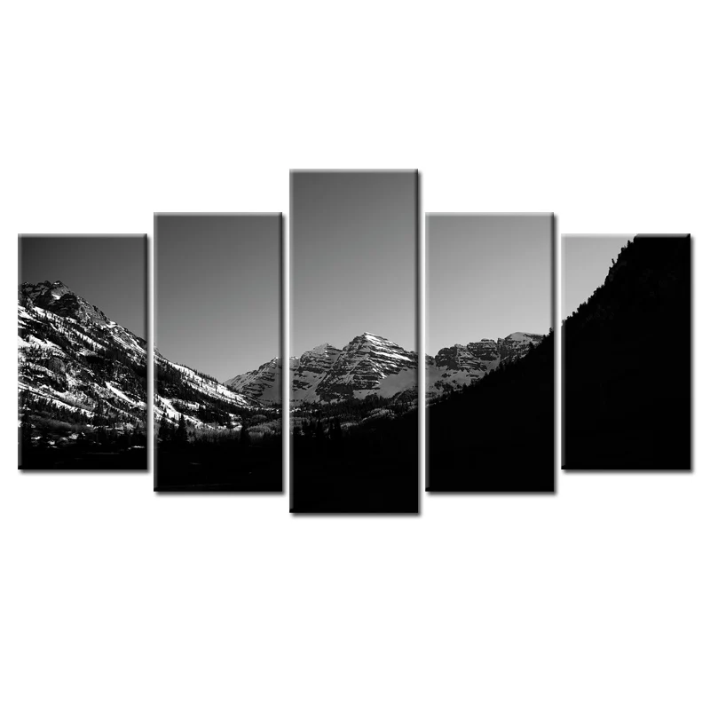 Top 5 шт./компл. живописная серия Snow Mountain холст живопись Гостиная Украшение печать