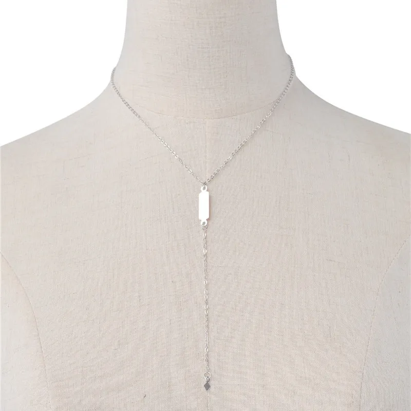 [JIMORE] Цепи Ожерелье Ювелирные Изделия Геометрическая Форма Макси Colar для Женщин