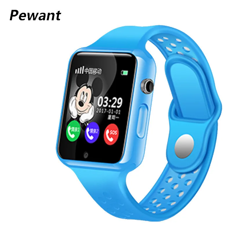 Pewant G98 gps умные детские часы с водонепроницаемой камерой шагомером наручные SOS