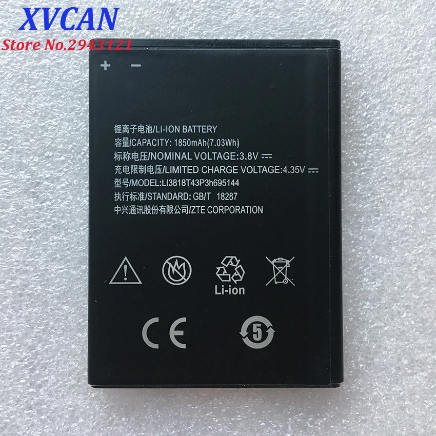 Высокое качество LI3818T43P3H695144 1850mAH 3 8 V Оригинальный аккумулятор для телефона ZTE V830w