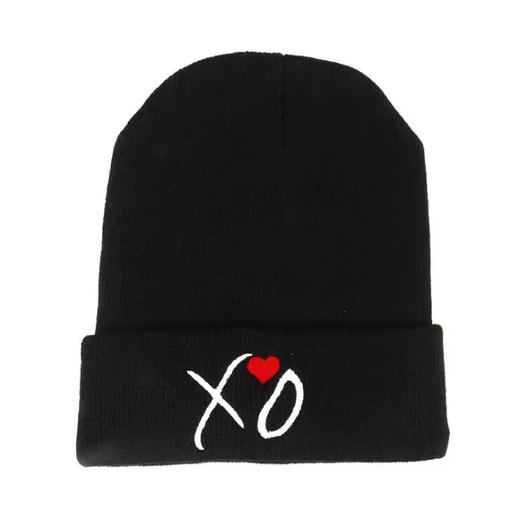 Новинка 2019 модные шапки бини кепки XO теплая шапка для девушек и мужчин с принтом в