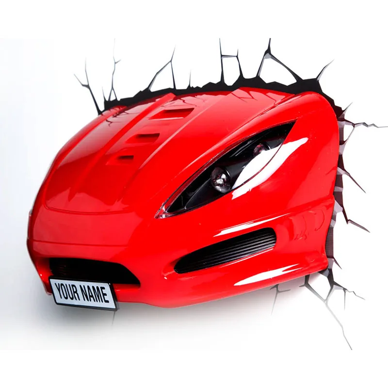 Горячая Dreammaster 3D настенная лампа самолет грузовик моделирование автомобиля