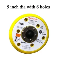 5 inch dia with hole 4/5/6/7 дюйма шлифовальные резервная подставка шлифовальный абразивный диск с зажимом медной проволоки M8 для пневматический шлифовальные станки/воздуха полировальные машины - Сетки: 5 inch dia with hole