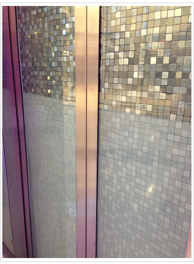 Большая квадратная матовая мозаичная оконная стеклянная пленка для ванной