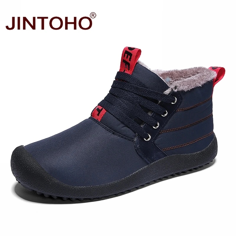 JINTOHO/теплые мужские зимние ботинки водонепроницаемые для работы и безопасности |
