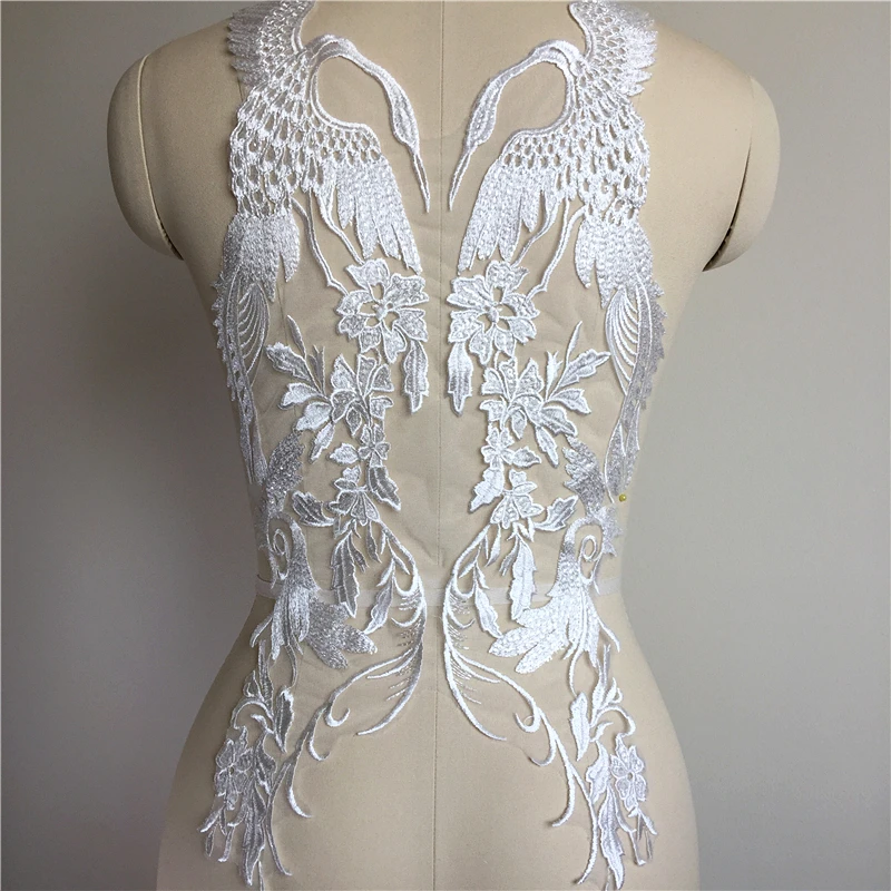 Free shipping European New Fashion Sequin Embroidered Lace Patch Wedding Dress Decoration Decal Manual DIY Accessories RS2379 | Дом и сад