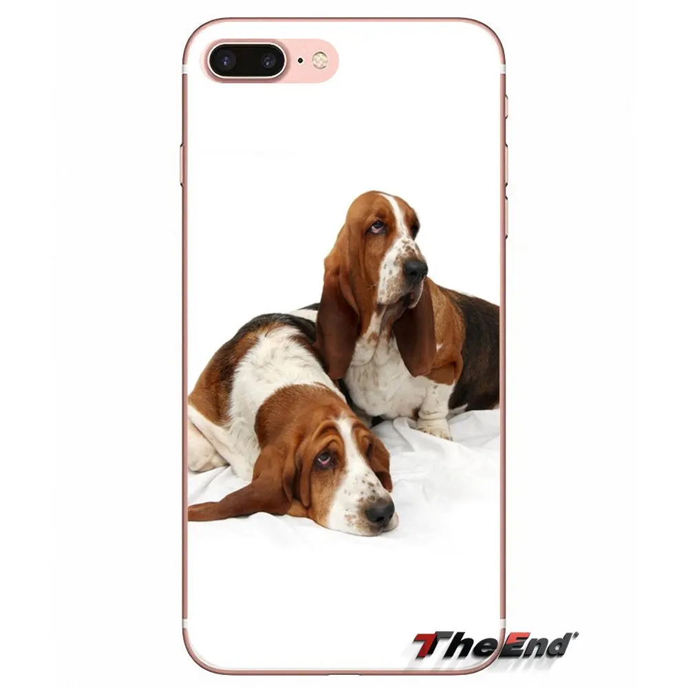Аксессуары Чехлы для iPhone X 4 4S 5 5S 5C SE 6 6S 7 8 Plus Samsung Galaxy J1 J3 J5 J7 A3 A5 2016 2017 Basset Hound Dogs |