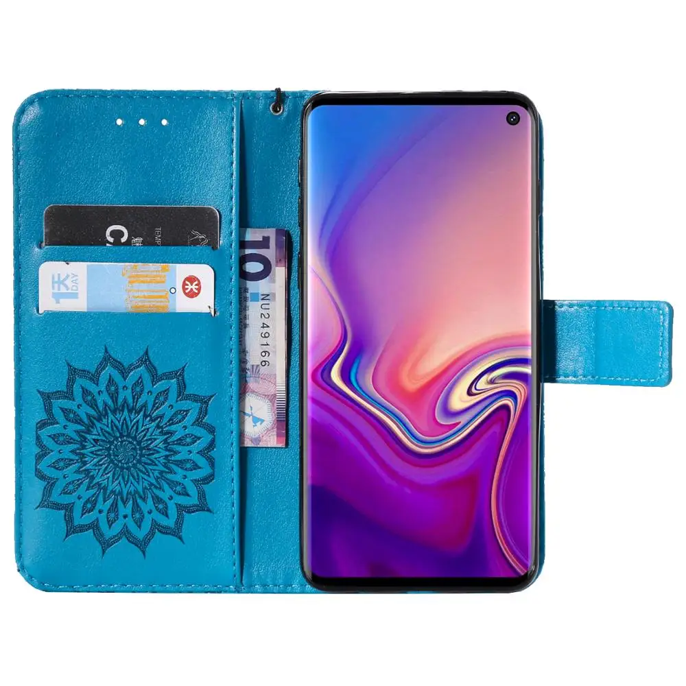 SsHhUu кошелек флип чехол кожаный Мандала Цветок Walletfor Samsung Galaxy S6 S7 S8 Plus Edge для Note 8 9