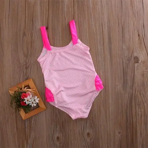 Детский купальный костюм бикини для маленьких девочек купальник с рюшами и