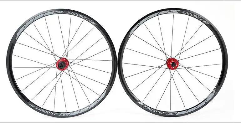 30mm red hub Дорожный велосипед Алюминий четырехосевая дисковый тормоз 700CWheel набор из шести коготь башня концентратор Профессиональный езда на велосипеде, 30 Вт, 40 мм колеса обода - Цвет: 30mm red hub