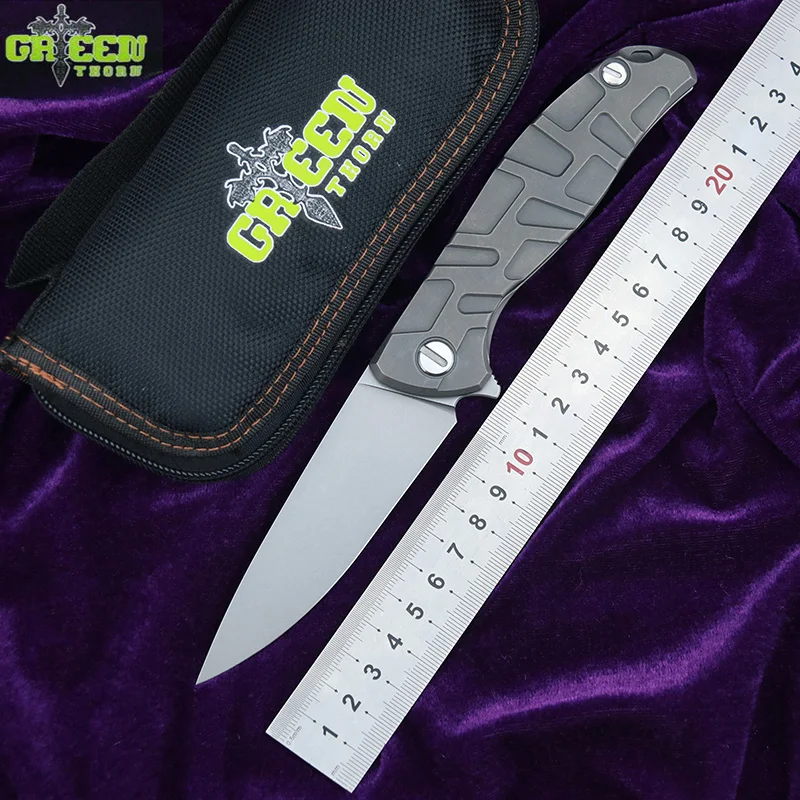 Складной нож Green thorn 95 подшипник k110 blade TC4 титановая ручка карманный для кемпинга