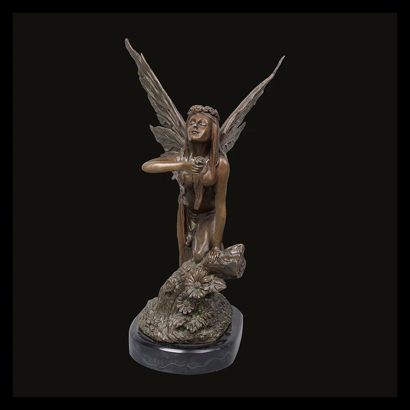 Table decoration casting bronze metal craft angel fariy ornament statue sculpture for sale | Дом и сад