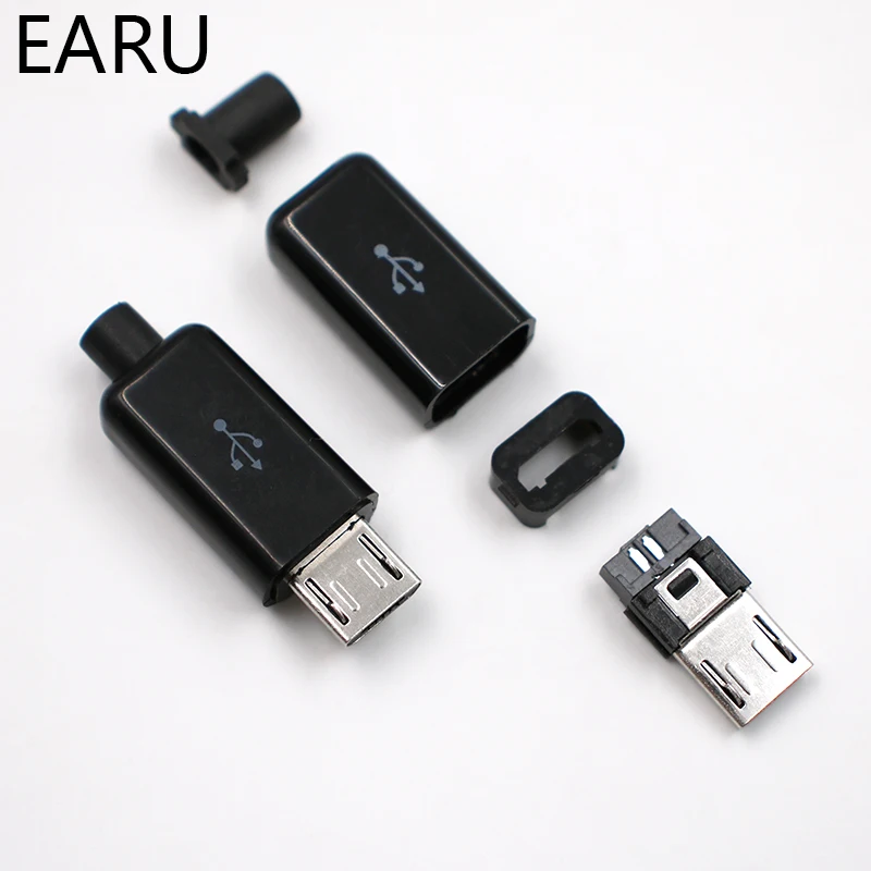 10 шт. 6 мм 8 Micro USB 5PIN сварочный Тип Штекерный соединитель зарядное устройство 5P 4 в 1