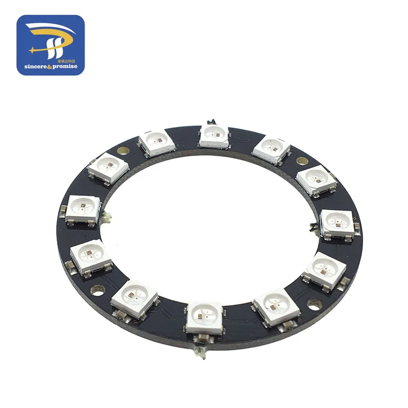 RGB LED кольцо 12 битов светодиоды WS2812 5050 лампа Light с integrated драйверы | Электронные