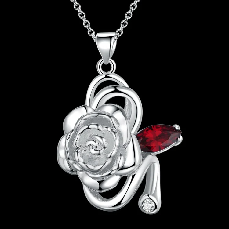 Оптовая продажа посеребренные модные ювелирные изделия ожерелье с подвеской