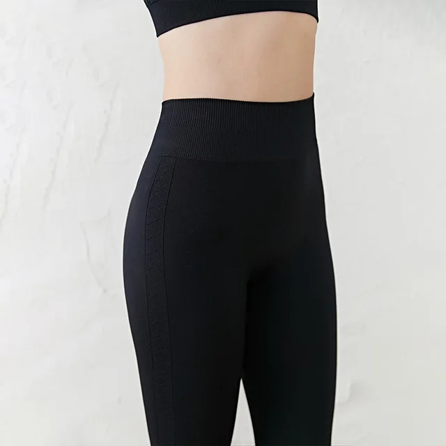 Женские Бесшовные легинсы для фитнеса пуш-ап штаны йоги Стрейчевые спортивные