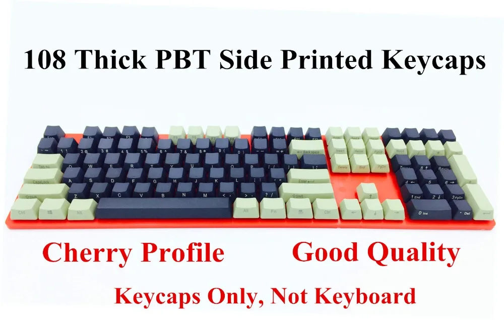 104/108 ключи черный серый Dolch сторона печатная PBT ключ крышка s ANSI макет OEM профиль
