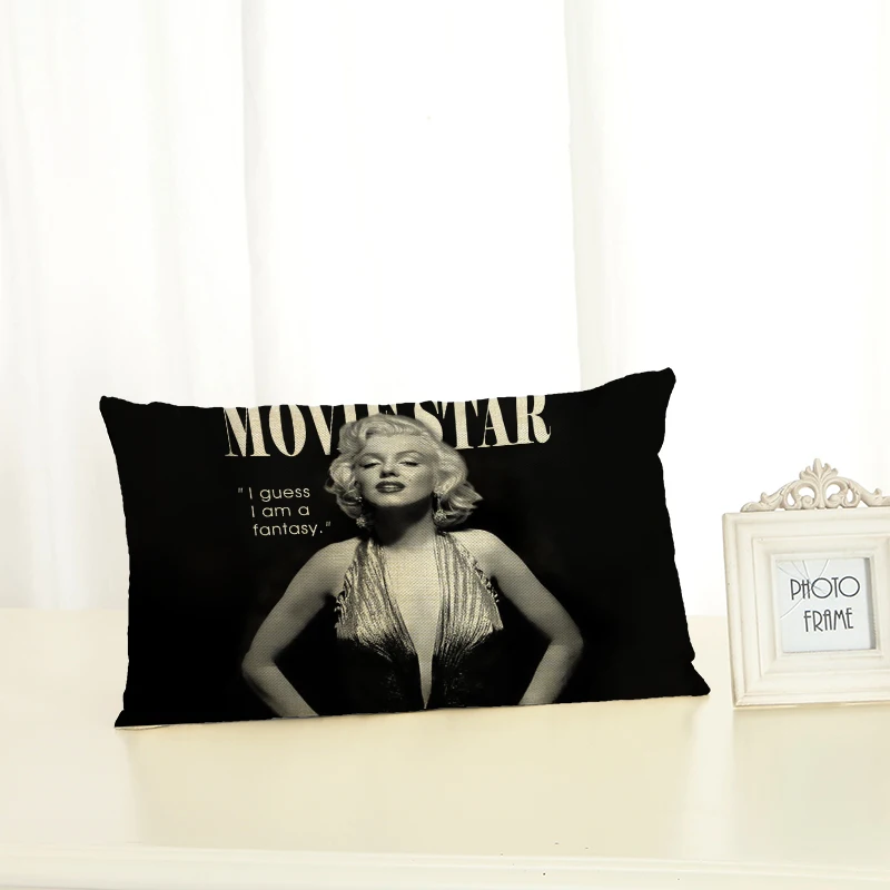 Высокое качество Monroe Домашняя одежда Подушка под поясницу стул мягкий чехол мягкий комплект наволочек Almofadas хлопковые льняные квадратные 30x50